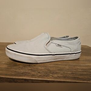 Vans Classic Slip-On Sneakers in Light Blue